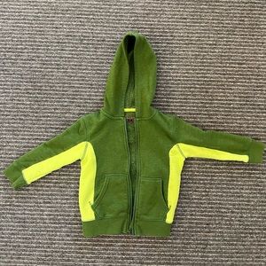 Cat & Jack Green Hoodie Zip-Up